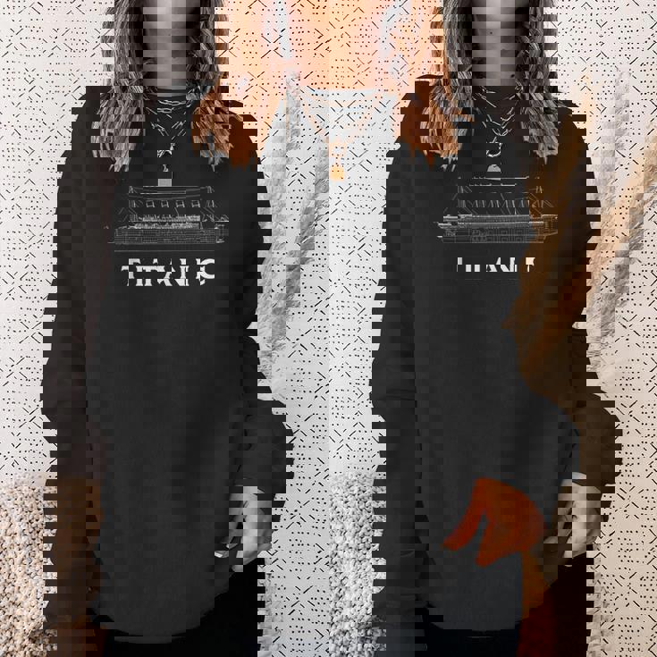 タイタニック 船の映画ポスター 1912年4月 ビンテージデザイン スウェットシャツ 彼女への贈り物