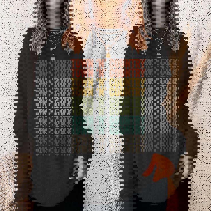 タウンアンドカントリーシティレトロ スウェットシャツ 彼女への贈り物