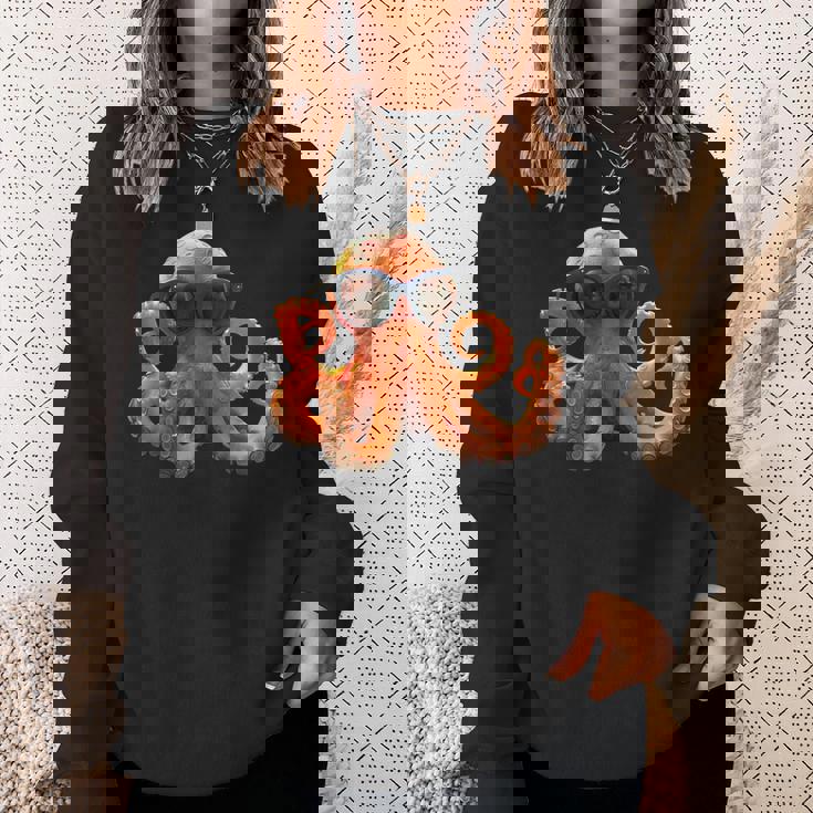 タコ 小タコ イカ 海 恋 甘タコ スウェットシャツ 彼女への贈り物