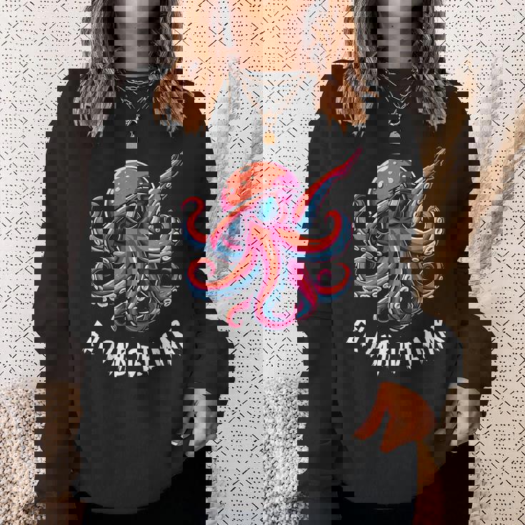 タコ、サングラスタコ動物、エルダブデルマール スウェットシャツ 彼女への贈り物