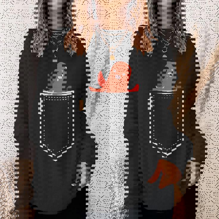 タコさんウインナー たこさん ウインナー 食べ物 イラスト ワンポイント ポケット デザイン かわいい おもしろ スウェットシャツ 彼女への贈り物