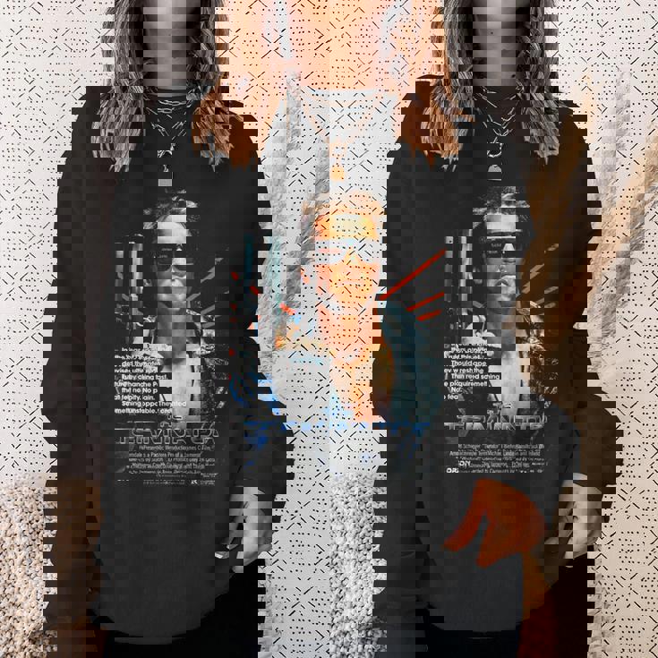 ターミネーター ポスター 映画 レトロf タイムトラベラー ゲーマー スウェットシャツ 彼女への贈り物