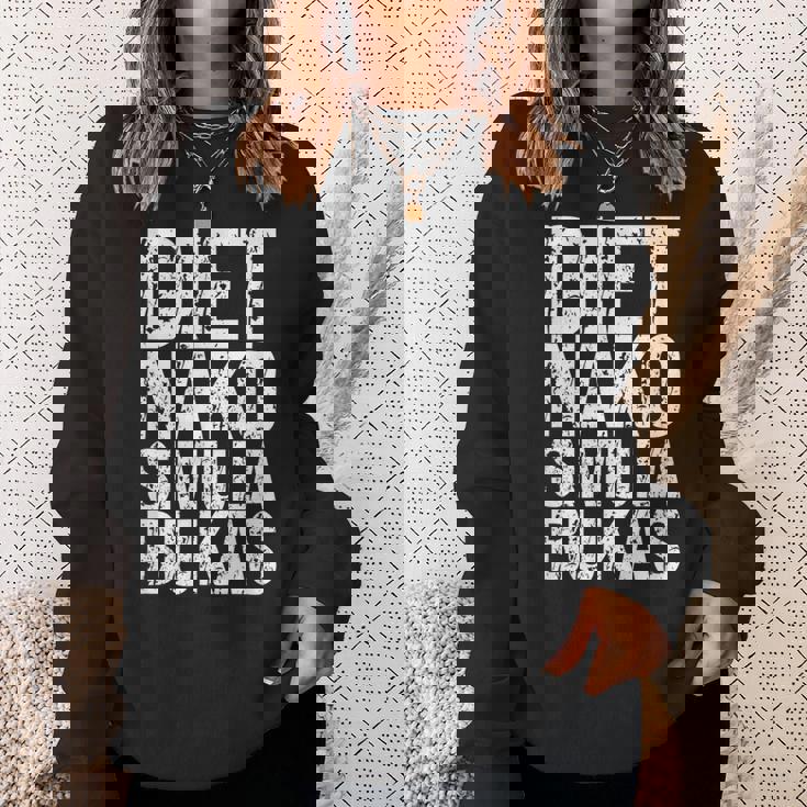 ダイエット ナコ シミュラ ブカス 面白い フィリピン人 スウェットシャツ 彼女への贈り物