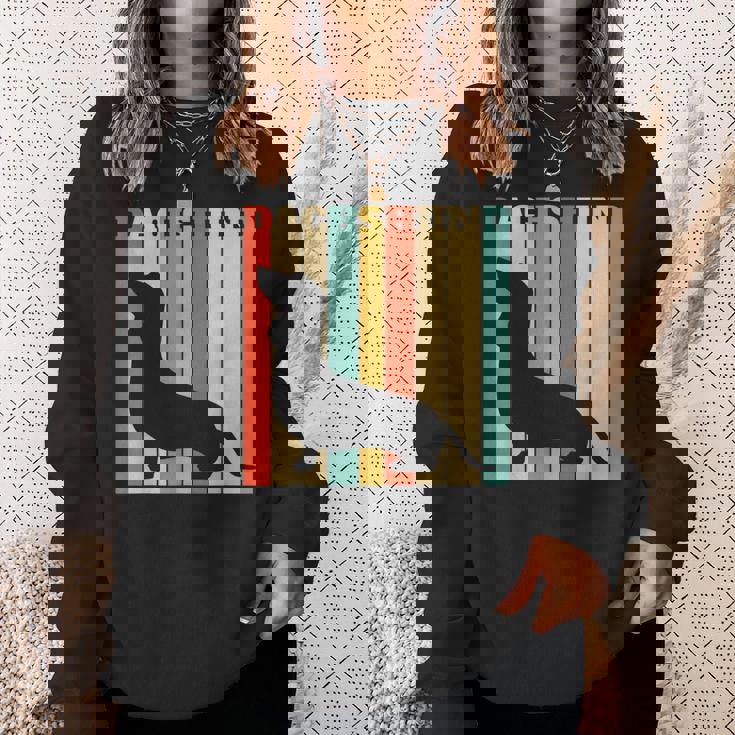 ダックスフンドのギフトレトロなスタイル スウェットシャツ 彼女への贈り物