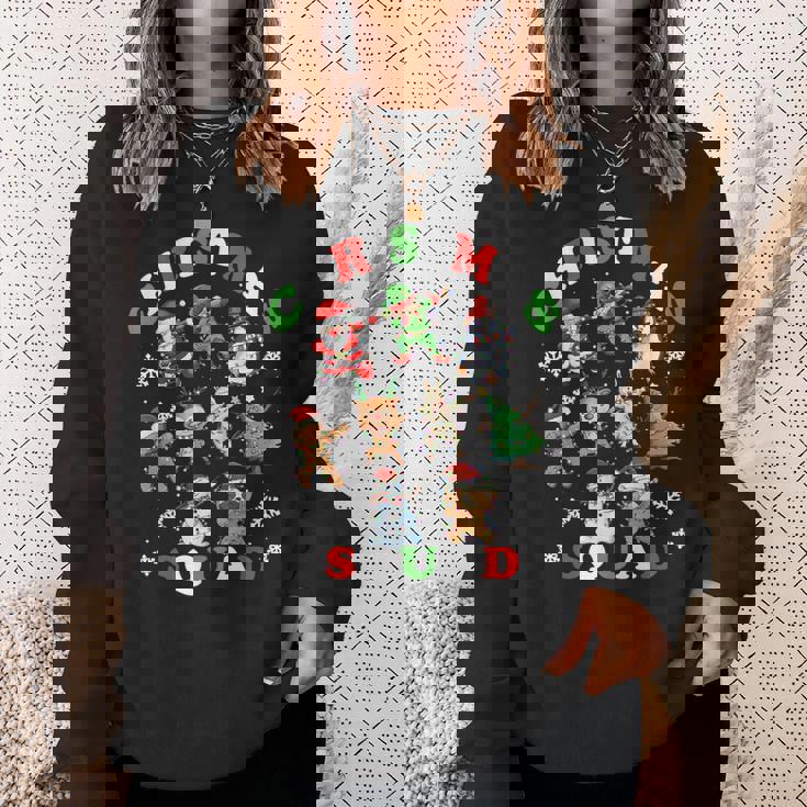 ダビングクリスマスブリークリスマスセーターサンタダブスクワッドキッズボーイ スウェットシャツ 彼女への贈り物