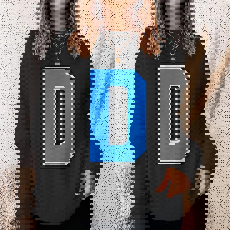 ダブリン郡 スカイブルー ネイビー アルファベット D ゲール語 フットボール ハーリング スウェットシャツ 彼女への贈り物