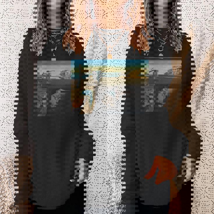 ダリによる有名な絵画の持続性 スウェットシャツ 彼女への贈り物