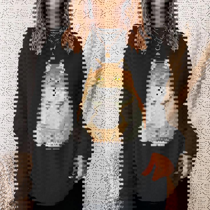 チベットスナギツネ ドット絵 ピクセルアート 虚無 ゲーム レトロゲーム ミーム スウェットシャツ 彼女への贈り物