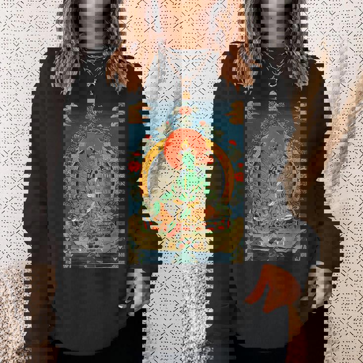 チベットタンカ サムサラ 曼荼羅 生命の輪 仏教 スウェットシャツ 彼女への贈り物