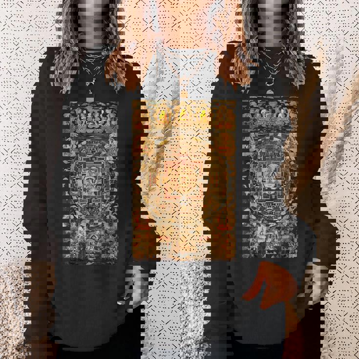 チベット曼荼羅 仏教 スピリチュアル タンカ 芸術 仏教 スウェットシャツ 彼女への贈り物