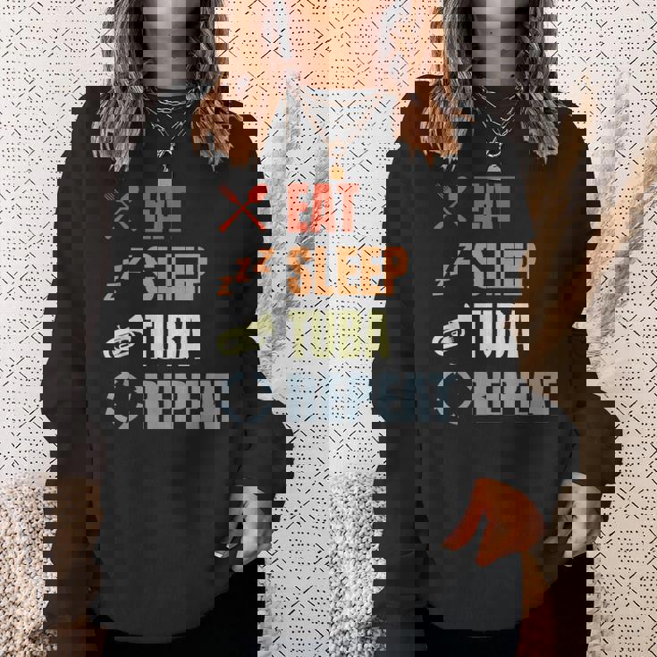 チューバ奏者スケジュール チューバ愛好家 金管楽器 スウェットシャツ 彼女への贈り物