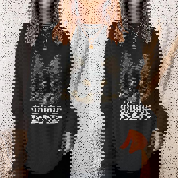 チワワ お父さん 面白い 父 犬 チワワ パパ スウェットシャツ 彼女への贈り物