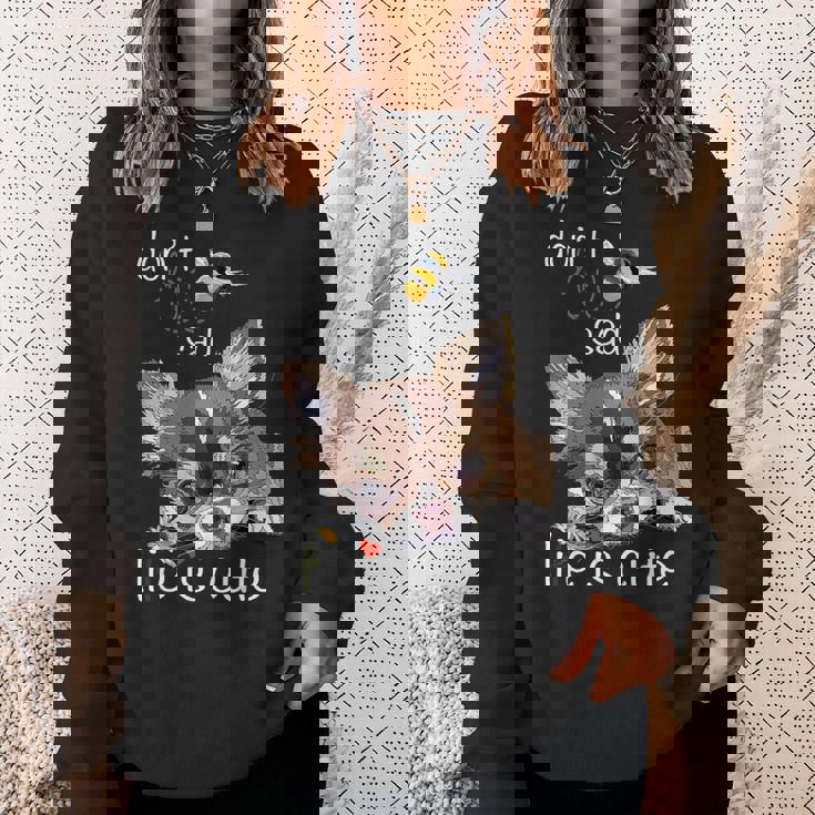 チワワ ロングヘア チワワ ロングヘア 子犬 犬好き スウェットシャツ 彼女への贈り物