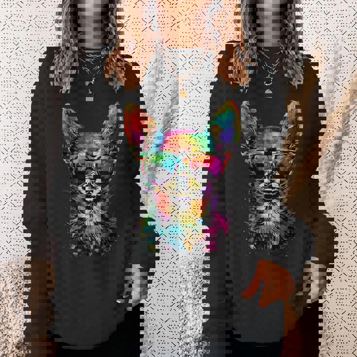 チワワとサングラスの犬 かわいいチワワが大好き スウェットシャツ 彼女への贈り物