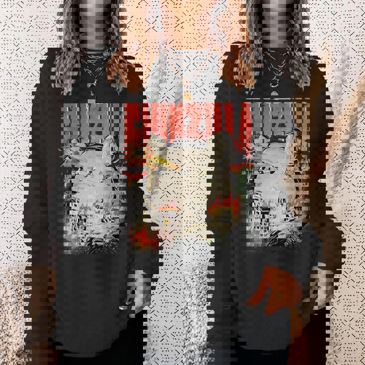 チンチラのオーナーへの面白いチンチラのクールなギフト スウェットシャツ 彼女への贈り物