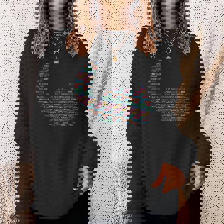 チンチラ愛好家へのチンチラの言葉のギフト チンチラ スウェットシャツ 彼女への贈り物