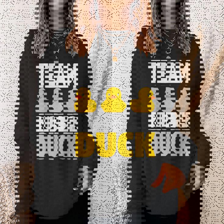 チームラバーダックラバーダック。 スウェットシャツ 彼女への贈り物