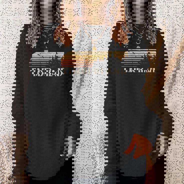 ティンバーランド Nc ビンテージ エバーグリーン サンセット 80年代レトロ スウェットシャツ 彼女への贈り物