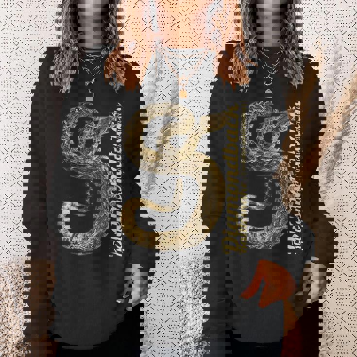 テキサス・ガラガラヘビ・クロタラス・アトロックス・アダマンテウス スウェットシャツ 彼女への贈り物