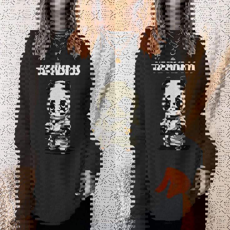 テコンドーtkdパンダキッズファイター スウェットシャツ 彼女への贈り物