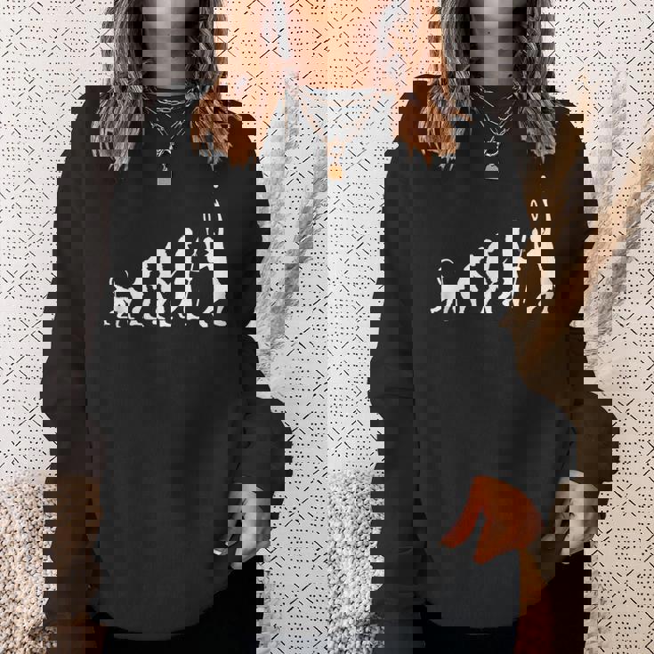 テニスの面白い進化 スウェットシャツ 彼女への贈り物