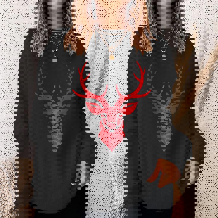 ディア シャレー アントラーズ レトロ スタッグ アントラーズ ヴィンテージ お土産 スウェットシャツ 彼女への贈り物