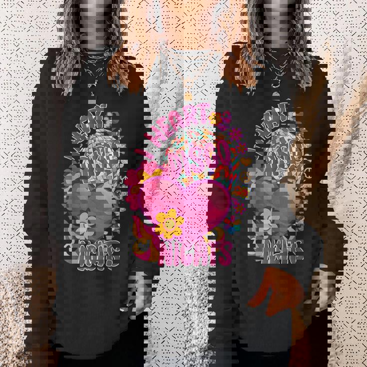 ディスコ グルービー ヒッピー 70年代 80年代 ヴィンテージ 70年代ディスコ衣装 スウェットシャツ 彼女への贈り物