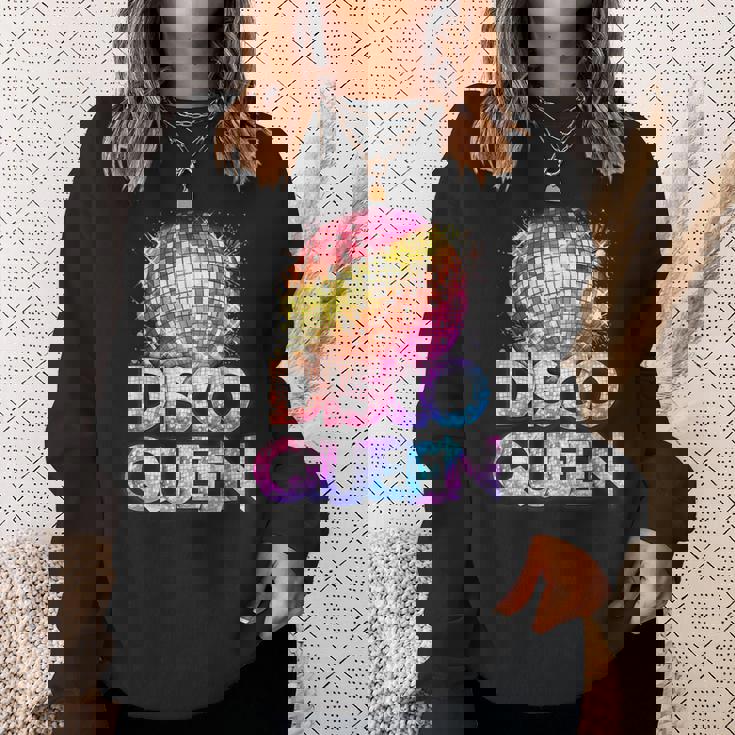 ディスコクイーン-70年代のディスコをテーマにしたヴィンテージ70年代のコスチューム スウェットシャツ 彼女への贈り物