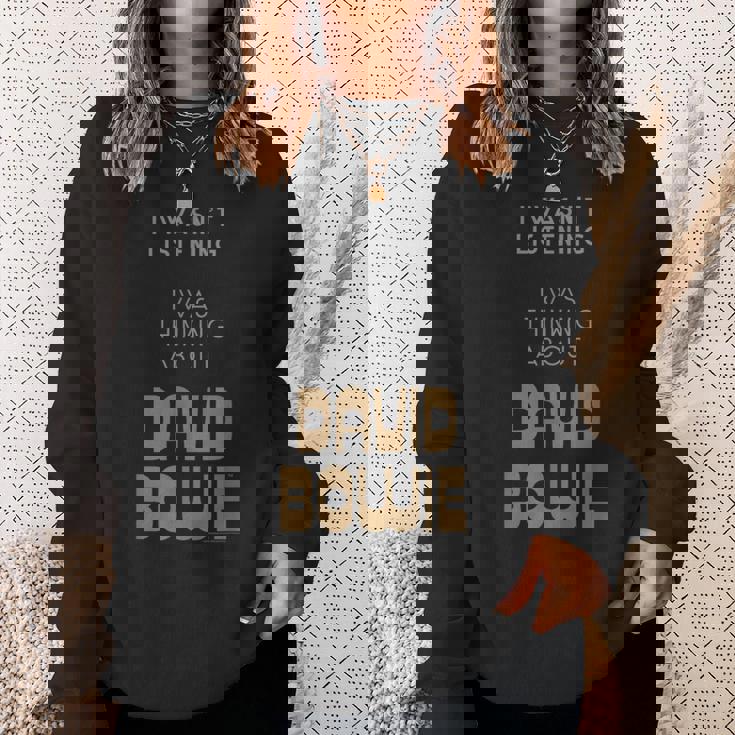 デヴィッド・ボウイ 聞いていなかった ボウイのことを考えていた スウェットシャツ 彼女への贈り物