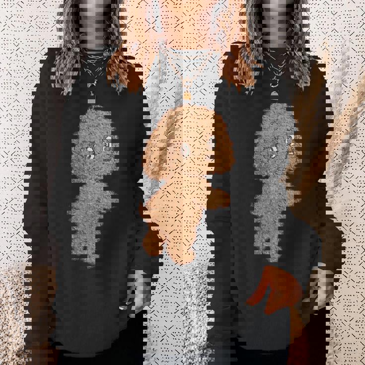 トイプードル 犬 かわいい いぬ 子犬 ペット おもしろ 動物 イラスト スウェットシャツ 彼女への贈り物