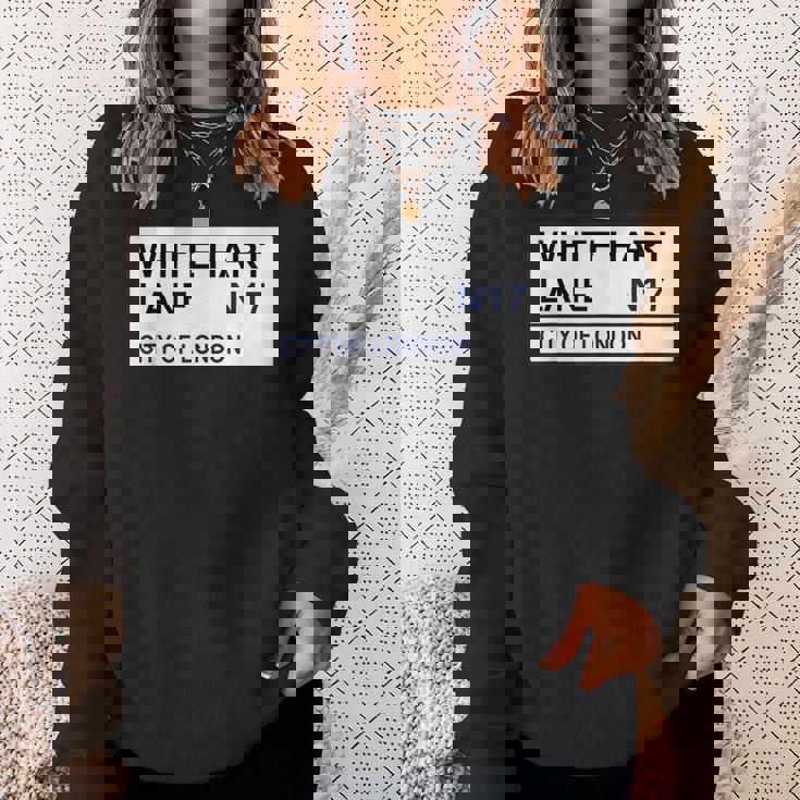 トッテナム フットボールチーム ホワイト ハートレーン ストリートサイン スウェットシャツ 彼女への贈り物