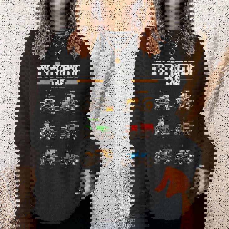 トラクター タイム 農業 男の子 キッズ 農家 農業 トラクター スウェットシャツ 彼女への贈り物