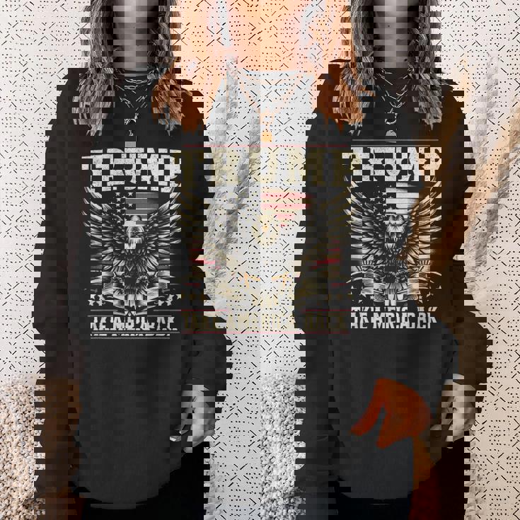 トランプ 2024 テイク・アメリカ・バック トランプ大統領 スウェットシャツ 彼女への贈り物