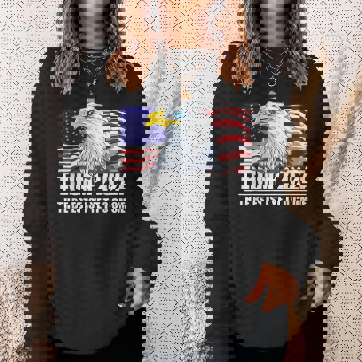 トランプ 2024年 イーグル アメリカ国旗 ドナルド・トランプ選挙 2024年 スウェットシャツ 彼女への贈り物