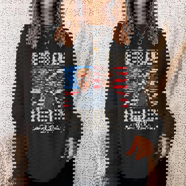 トランプ・ヴァンス'24 アウトロー・ヒルビリーアメリカ国旗ヴィンテージ スウェットシャツ 彼女への贈り物