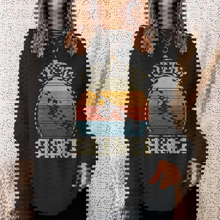 トランペット奏者 I Destroyilence Recto Trumpet Lovers スウェットシャツ 彼女への贈り物