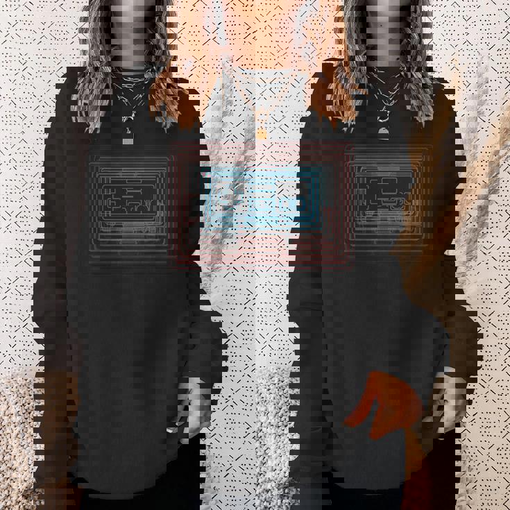 トリッピー レトロウェーブ シンセウェーブ 80年代ゲーマー スウェットシャツ 彼女への贈り物