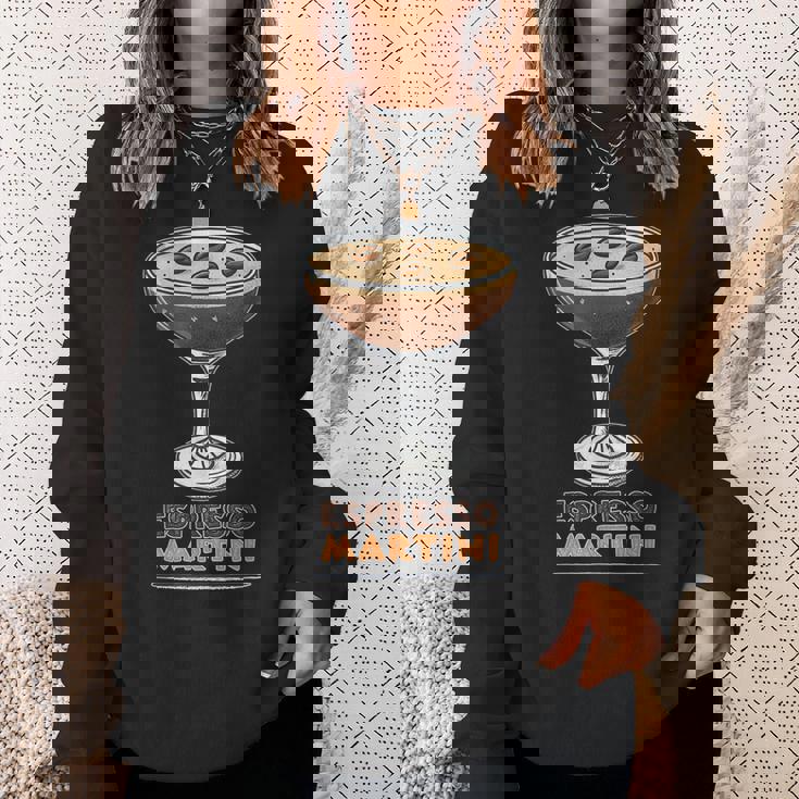 トレンディなエスプレッソマティーニコーヒーカクテル。 スウェットシャツ 彼女への贈り物