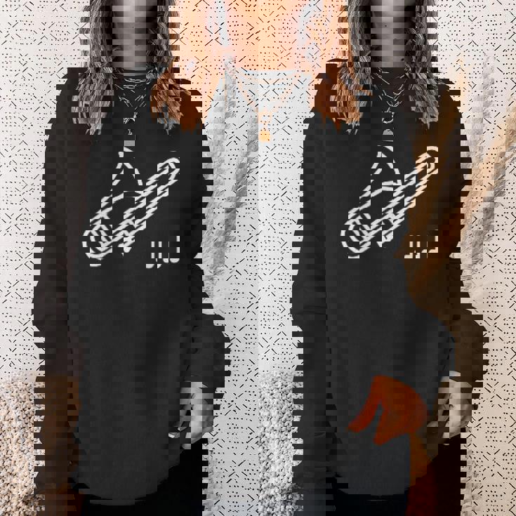 トロンボーン 音符 楽譜 音楽 楽器 スウェットシャツ 彼女への贈り物