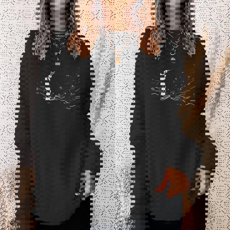 トロンボーン奏者のための音符のトロンボーンミュージシャン スウェットシャツ 彼女への贈り物