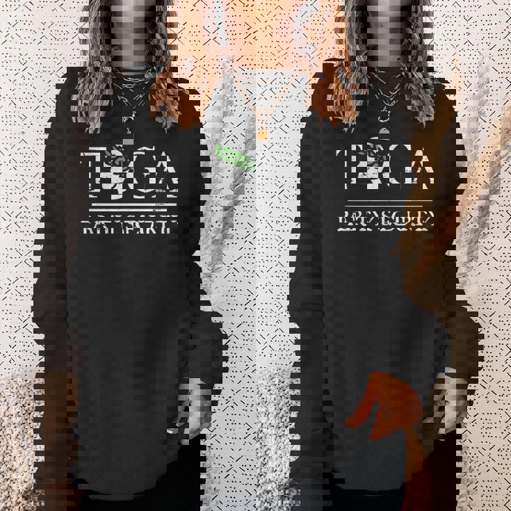 トーガパーティーセキュリティ-面白いギリシャ大学パーティー スウェットシャツ 彼女への贈り物