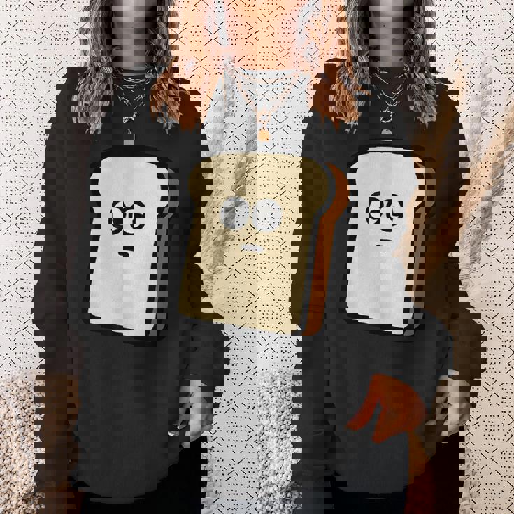 トーストくん パン 食パン かわいい イラスト ゆるキャラ メンズ レディース キッズ スウェットシャツ 彼女への贈り物