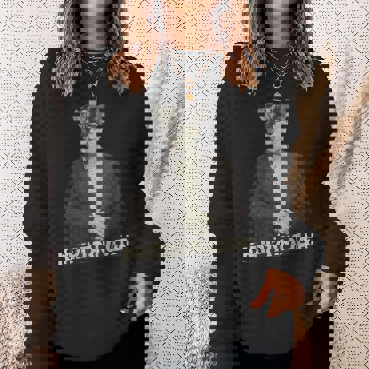 ドイツ首相オラフ・ショルツ ブラックアイパッチ 連邦議会 スウェットシャツ 彼女への贈り物