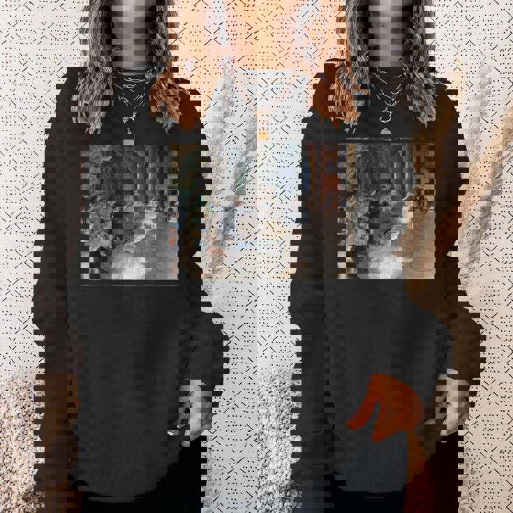 ドガ 舞台上でのリハーサル 現代美術 絵画 スウェットシャツ 彼女への贈り物