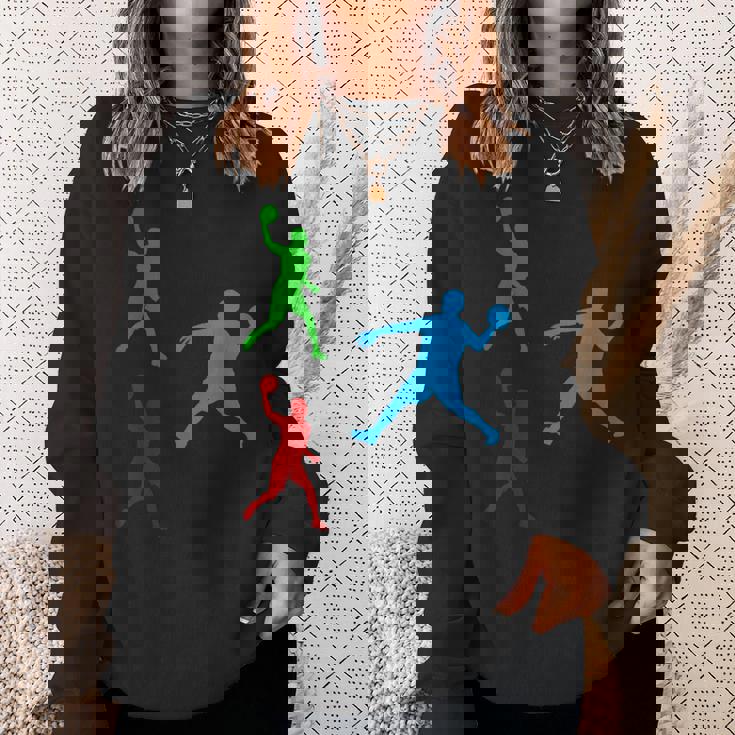 ドッジボール シルエット ドッジボール プレイヤーシルエット ドッジボール スウェットシャツ 彼女への贈り物