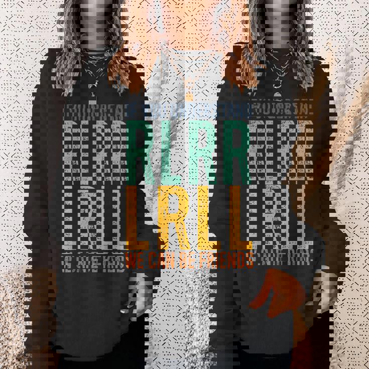 ドラマー Rlrr Lrll パラディドル ドラム ドラム レトロ ヴィンテージ スウェットシャツ 彼女への贈り物