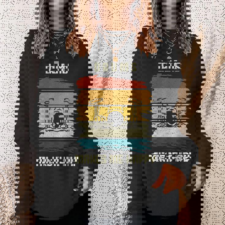 ドラマーtシャツ ドラマー ヴィンテージギフト スウェットシャツ 彼女への贈り物