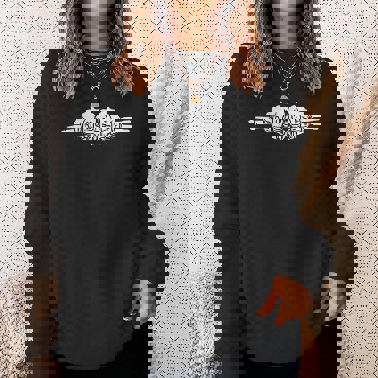 ドラマーのためのドラムライフ面白い引用 スウェットシャツ 彼女への贈り物