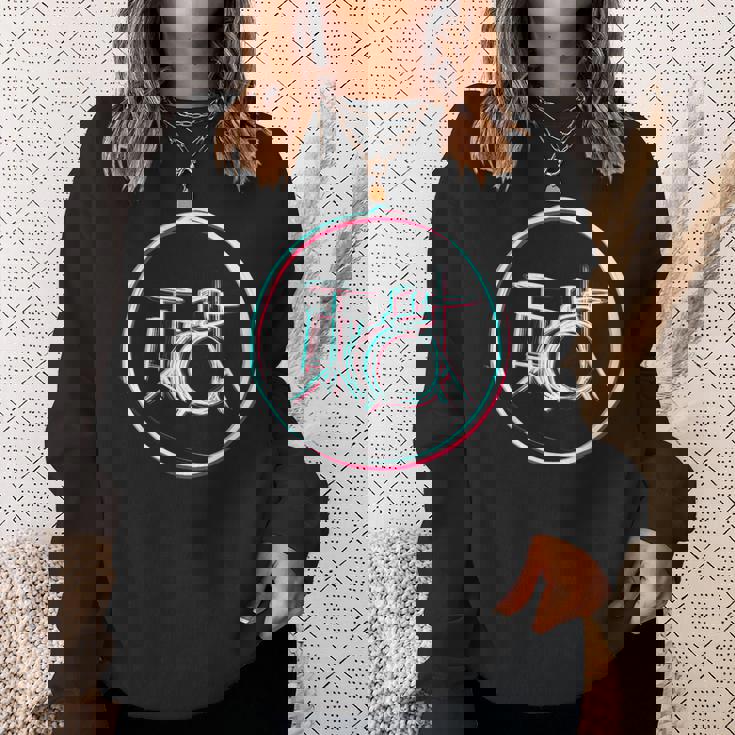 ドラミングドラマー ドラムセット スウェットシャツ 彼女への贈り物