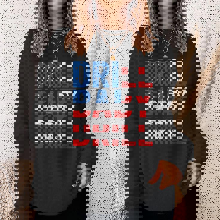 ドリル ベビー ドリル トランプ 2024 マーチ ドリル ベビードリル スウェットシャツ 彼女への贈り物